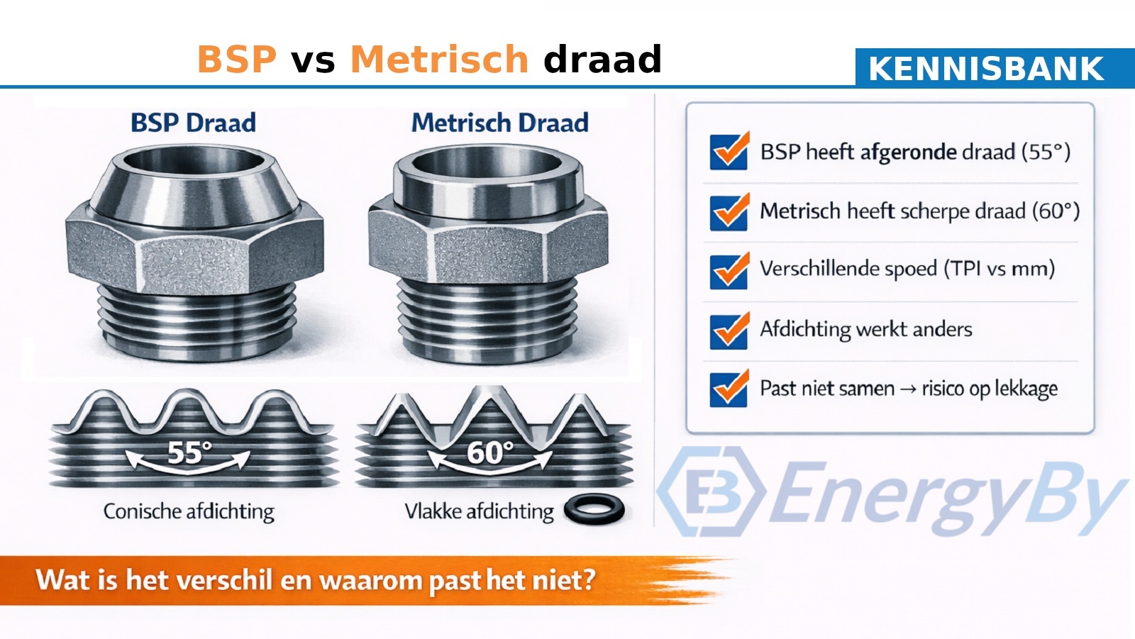 BSP vs metrisch draad