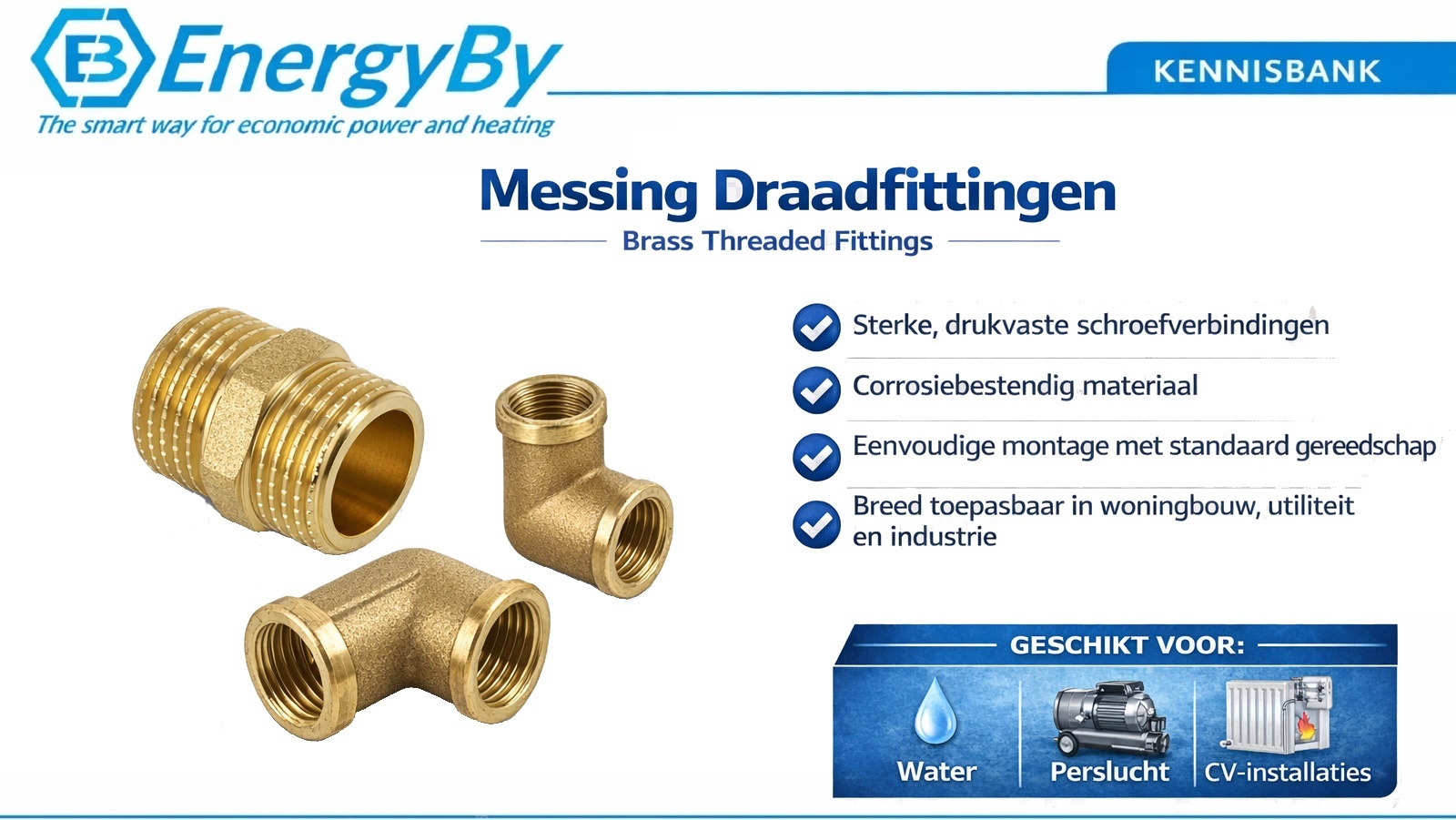 messing draadfittingen