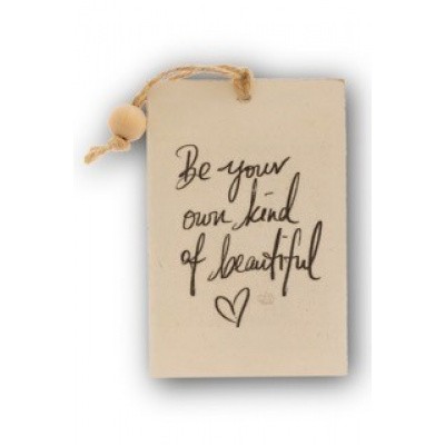 Houten kaart: Be your own kind of beatiful Houten kaart: Be your own kind of beatiful