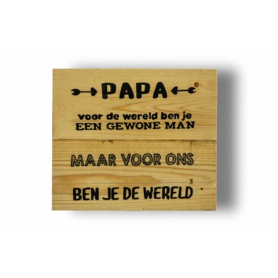 Wandbord voor een papa Wandbord voor een papa