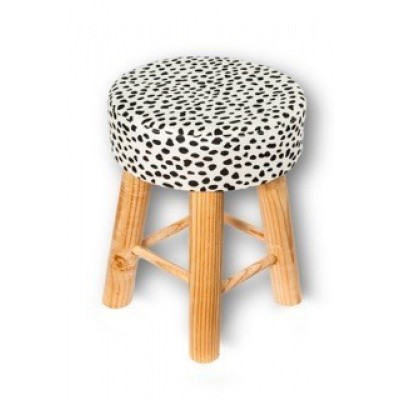 Ronde kruk zwart/ wit Ronde kruk zwart/ wit