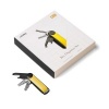 Foto van Orbitkey Hybrid Leather Sleutelhanger + Multitool V2 Giftset Solar Yellow