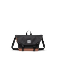 Herschel Schoudertas Cove Small Messenger Black/Saddle Brown
