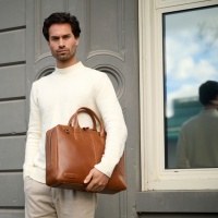 Plevier 351 Business Schoudertas Cognac Flint