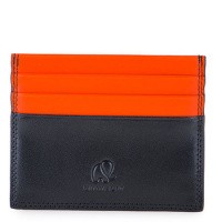 My Walit 4001 Credit Card Holder W/ Zip Pocket Black/Orange