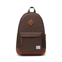 Herschel Rugtas Heritage Chocolate Brown Crosshatch/Saddle Brown