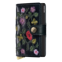 Secrid Premium Miniwallet Stitch Floral Black