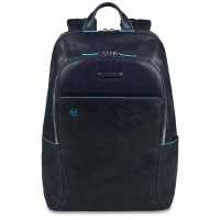 Piquadro B2 CA3214 Blue Square Computer Backpack Blue
