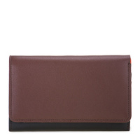 My Walit 363 Medium Tri Fold W/Outer Zip Purse Cacao