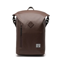 Herschel Rugtas Weather Resistant Roll Top Chocolate Brown Tonal
