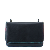 My Walit 5003 Full Flap Multi Comp Shoulder Clutch Black Pace