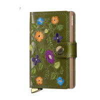 Secrid Premium Miniwallet Stitch Floral Olive