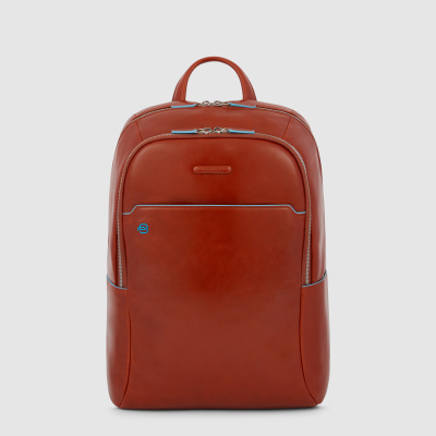 Foto van Piquadro B2 CA4762 Blue Square Computer Backpack Cognac