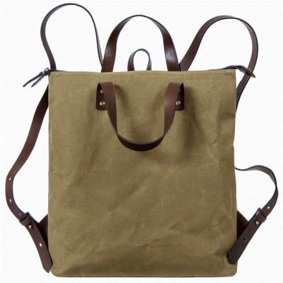 Foto van Saccoo Canvas 44408 Stockholm Rugtas Khaki