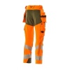 Afbeelding van MASCOT® Workwear Broek met spijkerzakken | ACCELERATE SAFE | 1433 hi-vis oranje/mosgroen | 19031-71