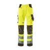 Afbeelding van MASCOT® Workwear Broek met kniezakken | SAFE SUPREME | 1718 hi-vis geel/donkerantraciet | 15579-860