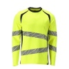 Afbeelding van MASCOT® Workwear T-shirt, met lange mouwen | ACCELERATE MULTISAFE | 17010 hi-vis geel/donkermarine 