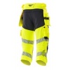 Afbeelding van MASCOT® Workwear Driekwart broek met spijkerzakken | ACCELERATE SAFE | 17010 hi-vis geel/donkermari
