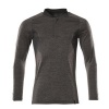 Afbeelding van MASCOT® Workwear Poloshirt, met lange mouwen | ACCELERATE | 1809 donkerantraciet-gemêleerd/zwart |