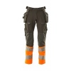 Afbeelding van MASCOT® Workwear Broek met spijkerzakken | ACCELERATE SAFE | 1814 donkerantraciet/hi-vis oranje | 1