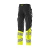 Afbeelding van MASCOT® Workwear Broek met kniezakken | ACCELERATE SAFE | 0917 zwart/hi-vis geel | 19679-236-0917