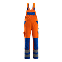 MASCOT® Workwear Amerikaanse overall met kniezakken | SAFE C | 1411 hi-vis oranje/korenblauw | 07169