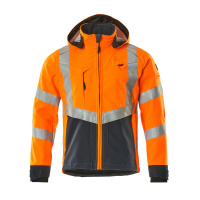MASCOT® Workwear Softshell jas | SAFE SUPREME | 14010 hi-vis oranje/donkermarine | 15502-246-14010