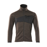 MASCOT® Workwear Gebreide trui met rits | ACCELERATE | 1809 donkerantraciet/zwart | 18105-951-1809