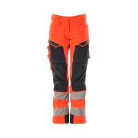 MASCOT® Workwear Werkbroek met kniezakken | ACCELERATE SAFE | 22210 hi-vis rood/donkermarine | 19078