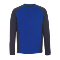 MASCOT® Workwear T-shirt, met lange mouwen | UNIQUE | 11010 korenblauw/donkermarine | 50568-959-1101