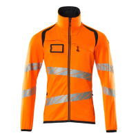 MASCOT® Workwear Fleecetrui met rits | ACCELERATE SAFE | 14010 hi-vis oranje/donkermarine | 19103-31
