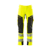 MASCOT® Workwear Werkbroek met kniezakken | ACCELERATE SAFE | 1709 hi-vis geel/zwart | 19079-511-170