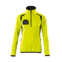 MASCOT® Workwear Fleecetrui met korte rits | ACCELERATE SA | 17010 hi-vis geel/donkermarine | 19353-