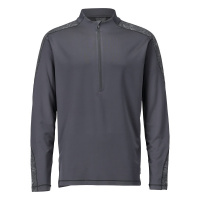 MASCOT® Workwear T-shirt, lange mouwen, met korte rits | CUSTOMIZED | 89 steengrijs | 22681-618-89