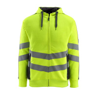MASCOT® Workwear Capuchontrui met rits | SAFE SUPREME | 1709 hi-vis geel/zwart | 50138-932-1709
