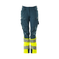 MASCOT® Workwear Werkbroek met kniezakken | ACCELERATE SAFE | 4417 donkerpetrol/hi-vis geel | 19178-