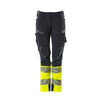 MASCOT® Workwear Werkbroek met kniezakken | ACCELERATE SAFE | 01017 donkermarine/hi-vis geel | 19178