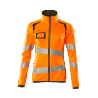 MASCOT® Workwear Fleecetrui met rits | ACCELERATE SAFE | 1433 hi-vis oranje/mosgroen | 19153-315-143