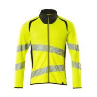 MASCOT® Workwear Sweatshirt met rits | ACCELERATE SAFE | 1709 hi-vis geel/zwart | 19184-781-1709
