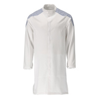 MASCOT® Workwear Stofjas, lang | FOOD & CARE | 0691 wit/helder blauw | 20154-511-0691