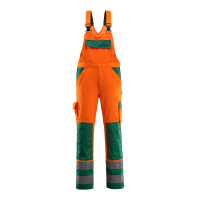 MASCOT® Workwear Amerikaanse overall met kniezakken | SAFE COMPET | 1403 hi-vis oranje/groen | 07169