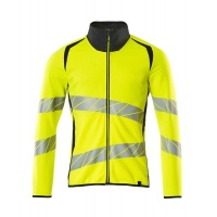 MASCOT® Workwear Sweatshirt met rits | ACCELERATE SAFE | 17010 hi-vis geel/donkermarine | 19184-781
