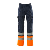 MASCOT® Workwear Werkbroek met kniezakken | SAFE COMPETE | 0114 marine/hi-vis oranje | 12379-430-011