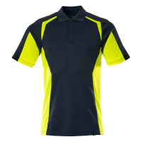 MASCOT® Workwear Poloshirt | ACCELERATE SAFE | 01017 donkermarine/hi-vis geel | 22083-771-01017