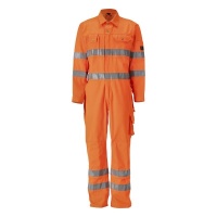 MASCOT® Workwear Overall met kniezakken | SAFE CLASSIC | 14 hi-vis oranje | 00419-860-14