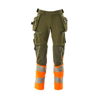 MASCOT® Workwear Werkbroek met spijkerzakken | ACCELERATE SAFE | 3314 mosgroen/hi-vis oranje | 19131