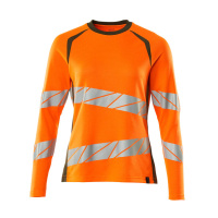 MASCOT® Workwear T-shirt, met lange mouwen | ACCELERATE SAFE | 1433 hi-vis oranje/mosgroen | 19091-7