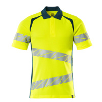 MASCOT® Workwear Poloshirt | ACCELERATE SAFE | 1744 hi-vis geel/donkerpetrol | 19083-771-1744