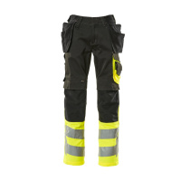 MASCOT® Workwear Werkbroek met spijkerzakken | SAFE SUPREME | 0917 zwart/hi-vis geel | 17531-860-091