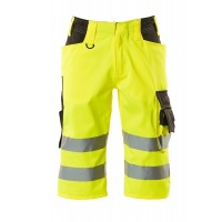 MASCOT® Workwear Shorts, lange | SAFE SUPREME | 1718 hi-vis geel/donkerantraciet | 15549-860-1718